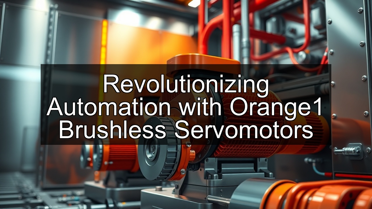 engineering orange information motors brushless servomotor